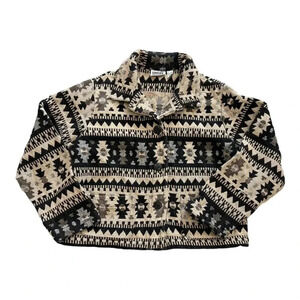 Chico’s Design Brown Aztec Print Tapestry Jacket M